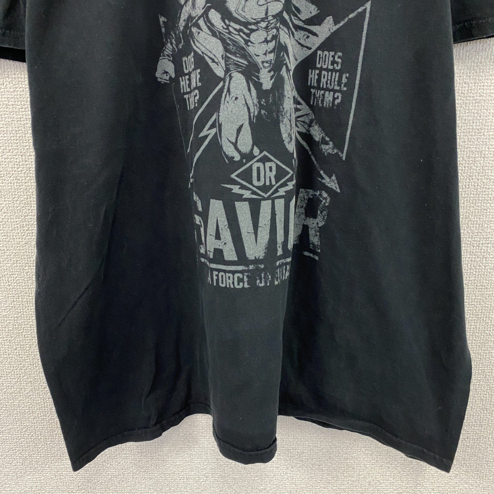 GILDAN　ギルダン　スーパーマン　半袖プリントTシャツ　DCコミックス　ムービーT　黒　ブラック　　　古着