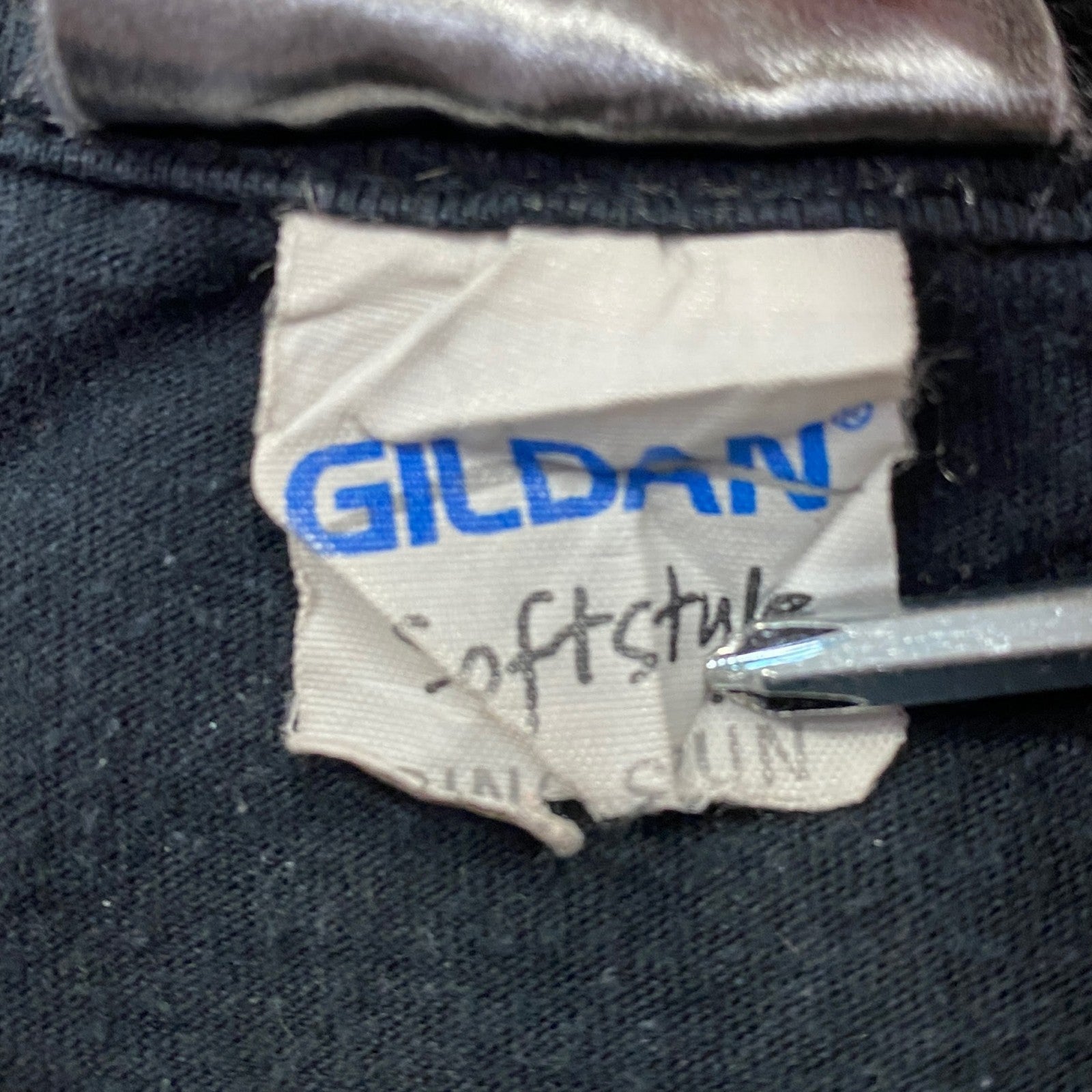 GILDAN　ギルダン　スーパーマン　半袖プリントTシャツ　DCコミックス　ムービーT　黒　ブラック　　　古着