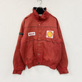 Showa Shell　シェル　ブルゾン　ワークウェア　赤　レッド　Lサイズ　古着