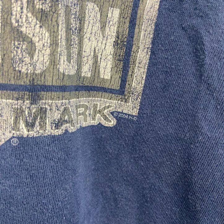 00s　HARLEY DAVIDSON　ハーレーダビッドソン　半袖両面プリントTシャツ　紺　ネイビー　XL