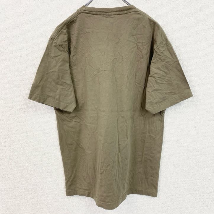 90s～　ALMA MATER　アルママーテル　半袖プリントTシャツ　英字プリント　ヴィンテージ　茶　ブラウン　XLサイズ　古着
