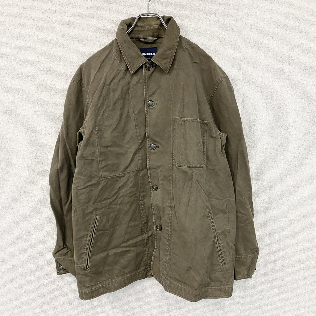 UNIQLO　ユニクロ　ダックジャケット　カーキ　Lサイズ　古着
