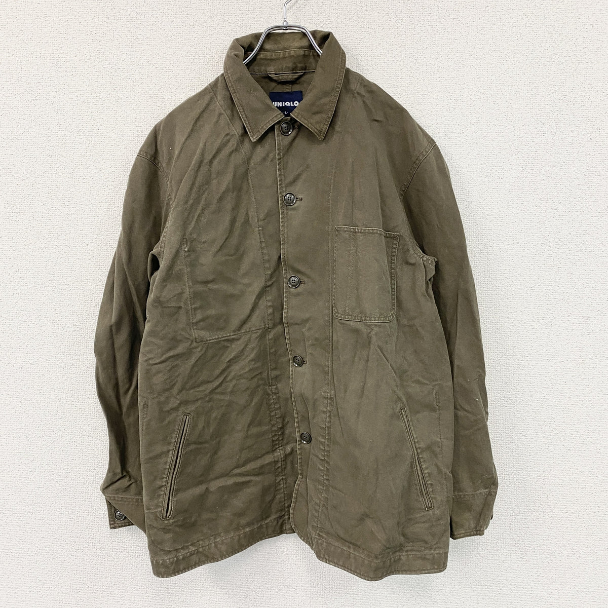 UNIQLO　ユニクロ　ダックジャケット　カーキ　Lサイズ　古着