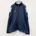 UMBRO　アンブロ　トラックジャケット/ジャージ　刺繍ロゴ　青　ブルー　XLサイズ　古着