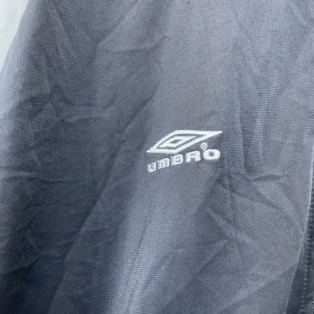 UMBRO　アンブロ　トラックジャケット/ジャージ　刺繍ロゴ　青　ブルー　XLサイズ　古着