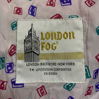 古着 used　LONDON FOG　ロンドンフォグ　長袖マウンテンパーカー　派手色アウター　フード取り外し可　ピンク　秋冬服