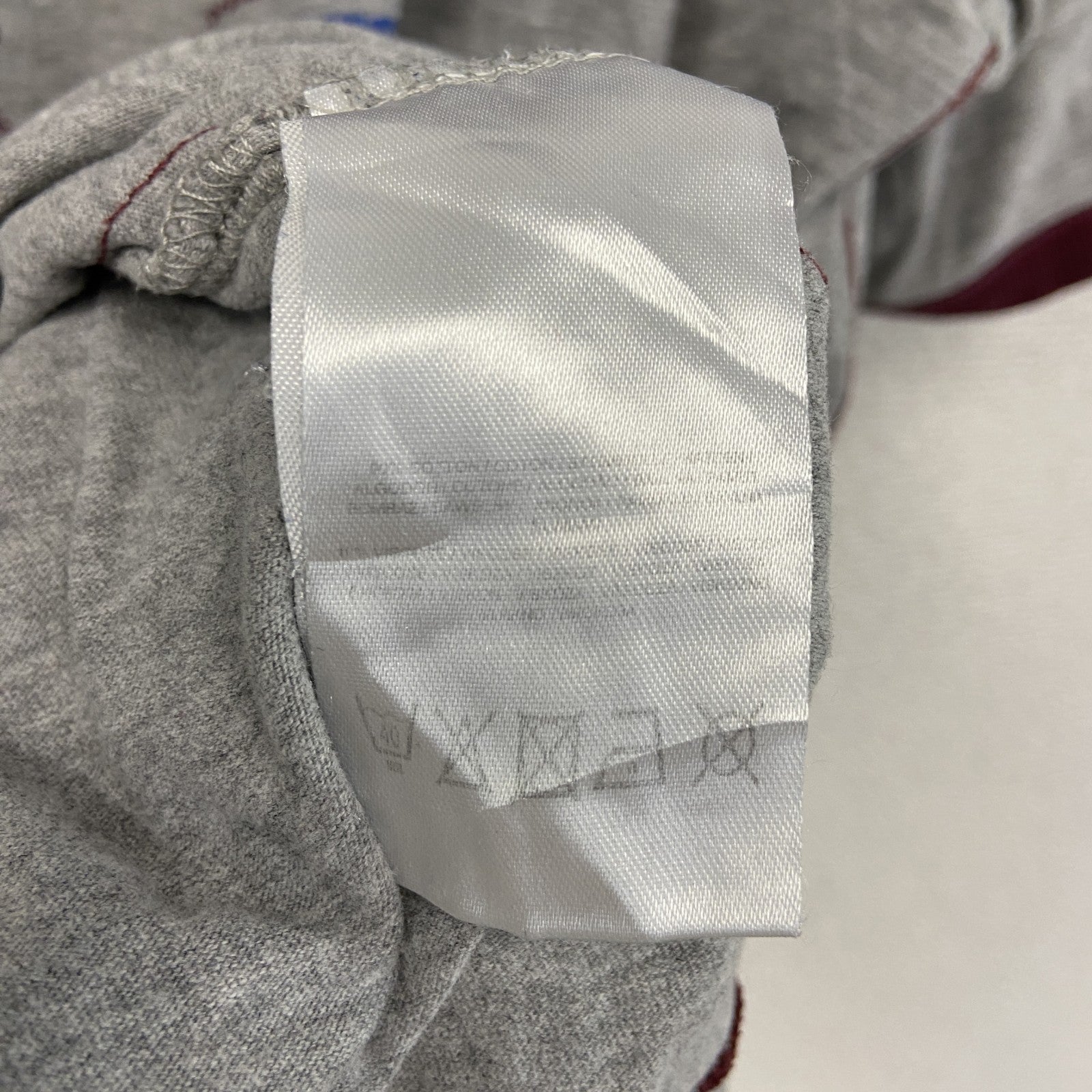 LAUNDRY　半袖リンガーTシャツ　シングルステッチ　前V　灰色　グレー　Lサイズ　古着