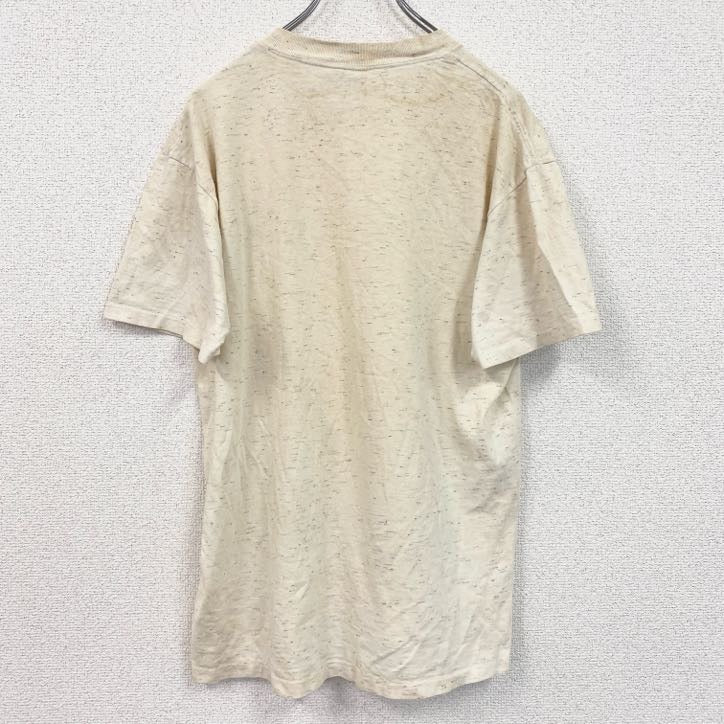 90s　ONEITA　POWER-T　半袖プリントTシャツ　ラスベガス　LAS VEGAS　ベージュ　Mサイズ　　ヴィンテージ　古着