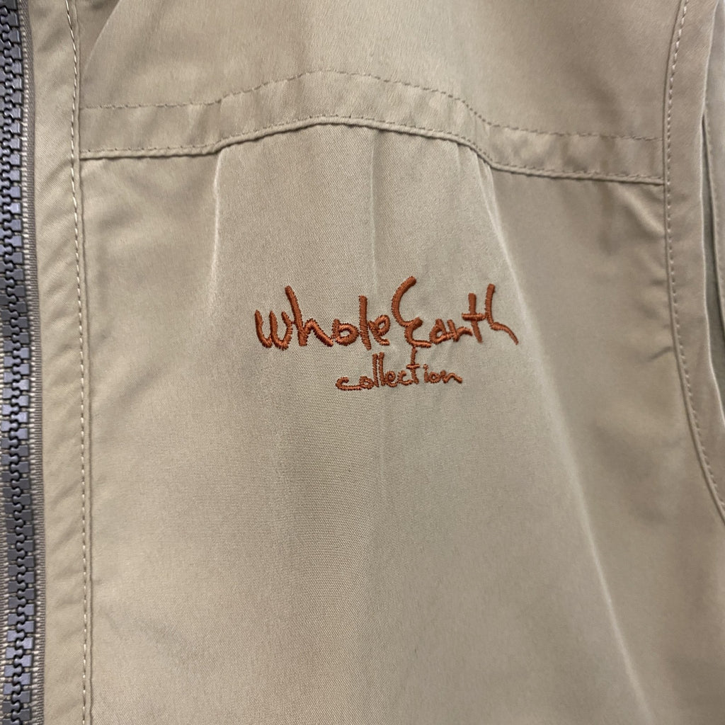 Whole Earth　ホールアース　トレッキングベスト　フィッシングベスト　ベージュ　Sサイズ　古着