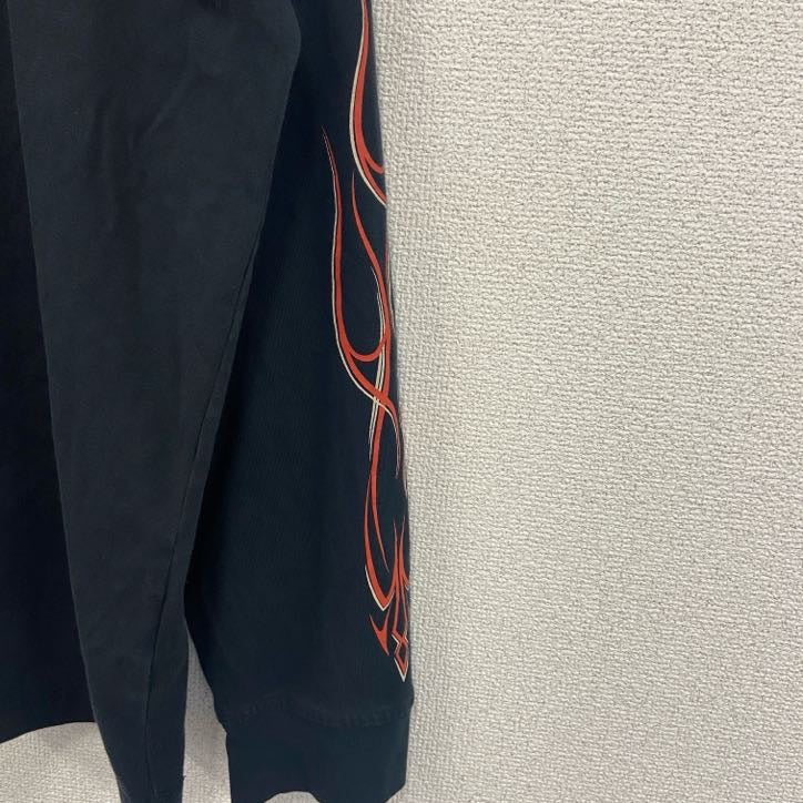 古着 used　HARLEY DAVIDSON　ハーレーダビッドソン　長袖Tシャツ　黒　ブラック　2XLサイズ