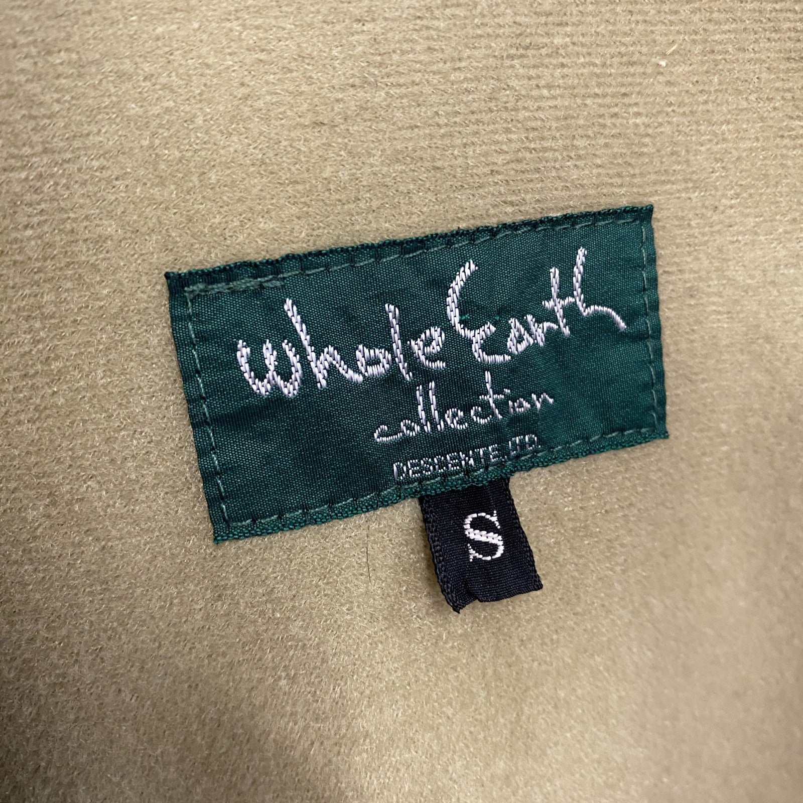 Whole Earth　ホールアース　トレッキングベスト　フィッシングベスト　ベージュ　Sサイズ　古着