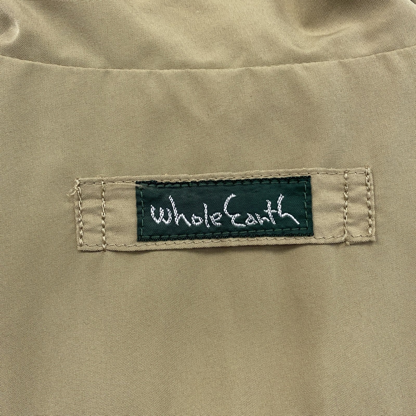 Whole Earth　ホールアース　トレッキングベスト　フィッシングベスト　ベージュ　Sサイズ　古着