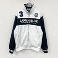 CAPRI BLUE カプリブルー　フルジップジャケット　白　紺　ホワイト　ネイビー メンズ 古着