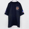 Hanes　ヘインズ　FDNY　半袖プリントTシャツ　パロディT　黒　ブラック　2XLサイズ　古着