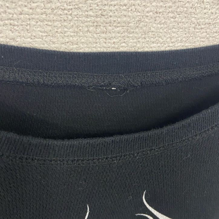 古着 used　HARLEY DAVIDSON　ハーレーダビッドソン　長袖Tシャツ　ドクロ　ファイヤーパターン　黒　ブラック