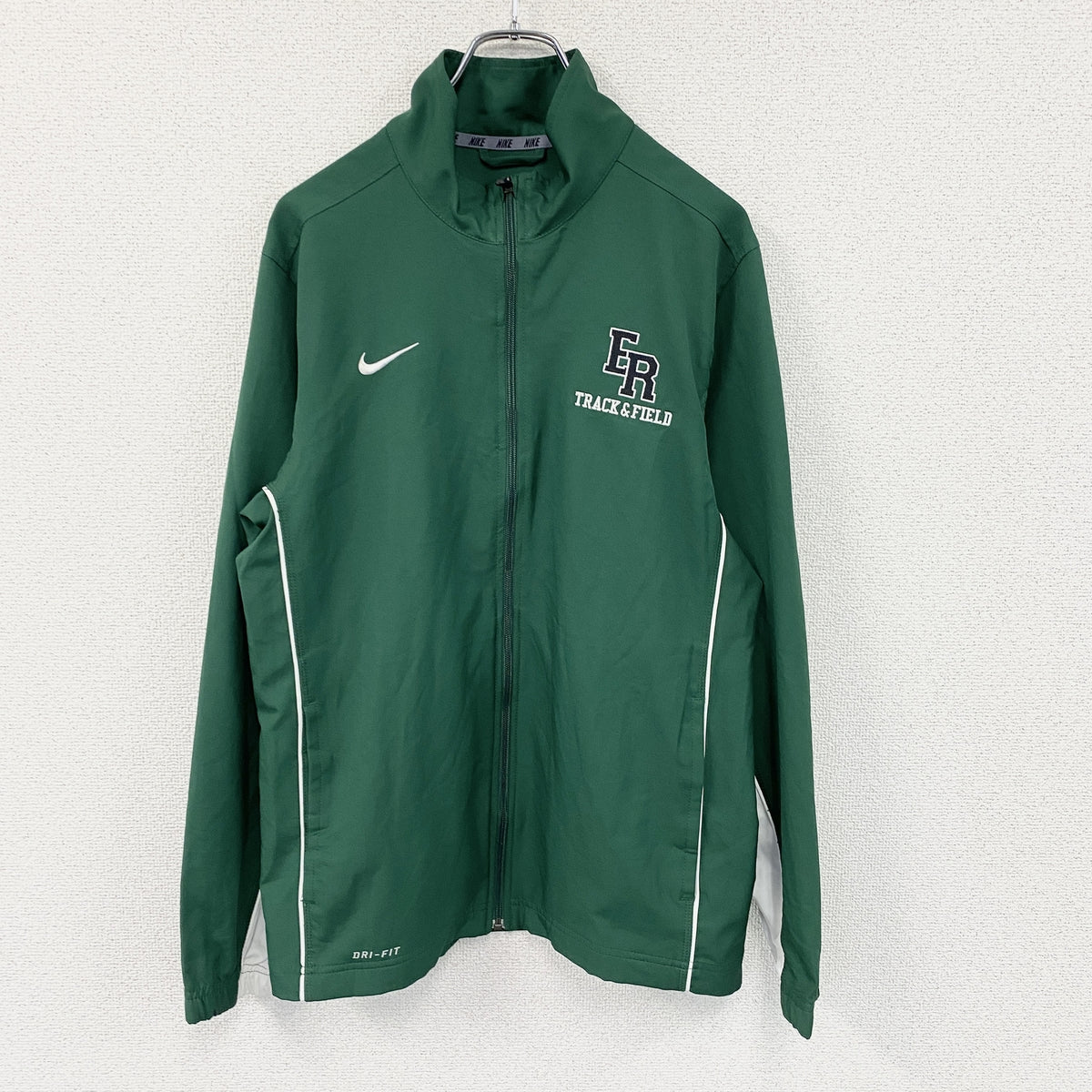 NIKE　ナイキ　フルジップジャケット　緑　グリーン　Sサイズ メンズ 古着