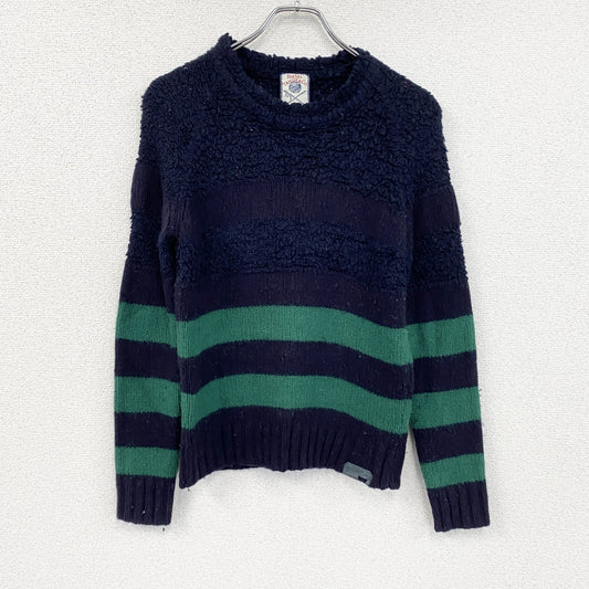 DIESEL　ディーゼル　ラムウールニットセーター　黒　ブラック　Sサイズ