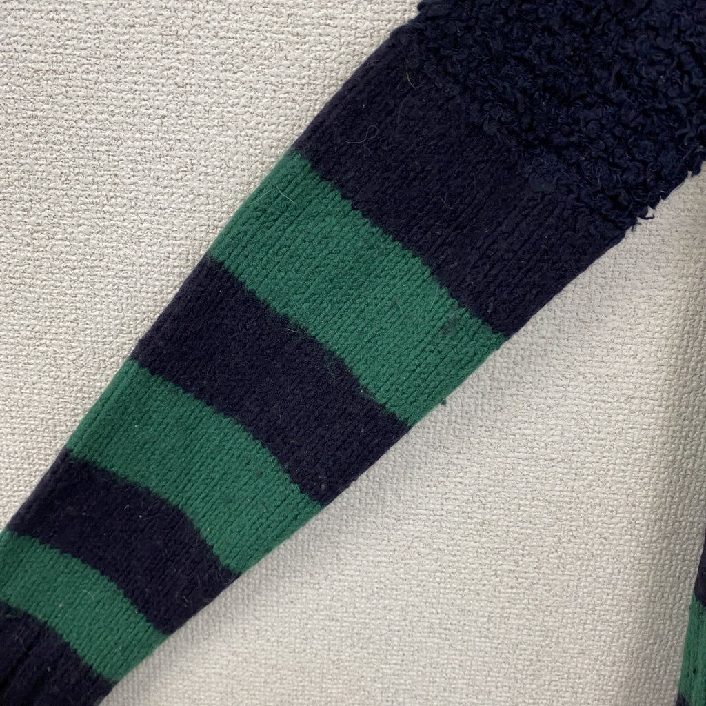 DIESEL　ディーゼル　Tricot&Co　ラムウールニットセーター　ボーダー　紺　ネイビー　Sサイズ　古着