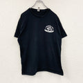 GILDAN　ギルダン　半袖プリントTシャツ　両面プリント　アーチプリント　黒　ブラック　Lサイズ　古着