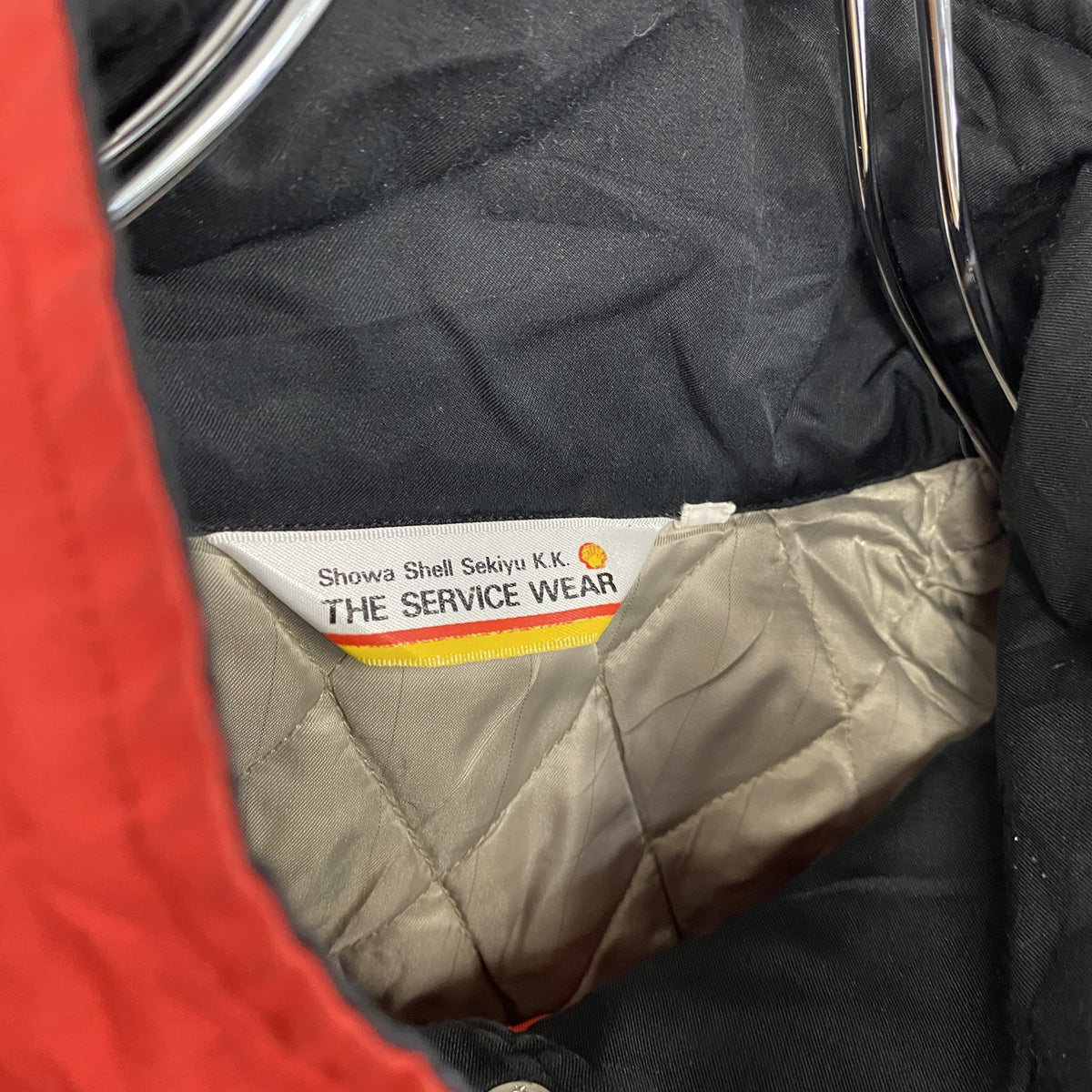 Showa Shell　シェル　ブルゾン　ワークウェア　赤　レッド　Lサイズ メンズ 古着
