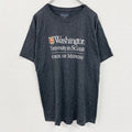 champion　チャンピオン　半袖カレッジプリントTシャツ　ワシントン大学　セントルイス　ダークグレー　Lサイズ　古着