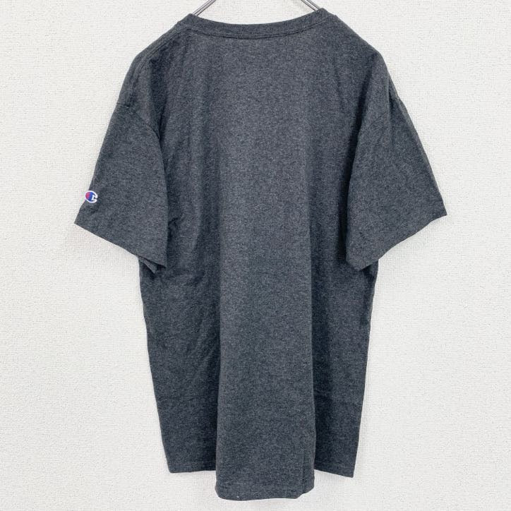 champion　チャンピオン　半袖カレッジプリントTシャツ　ワシントン大学　セントルイス　ダークグレー　Lサイズ　古着