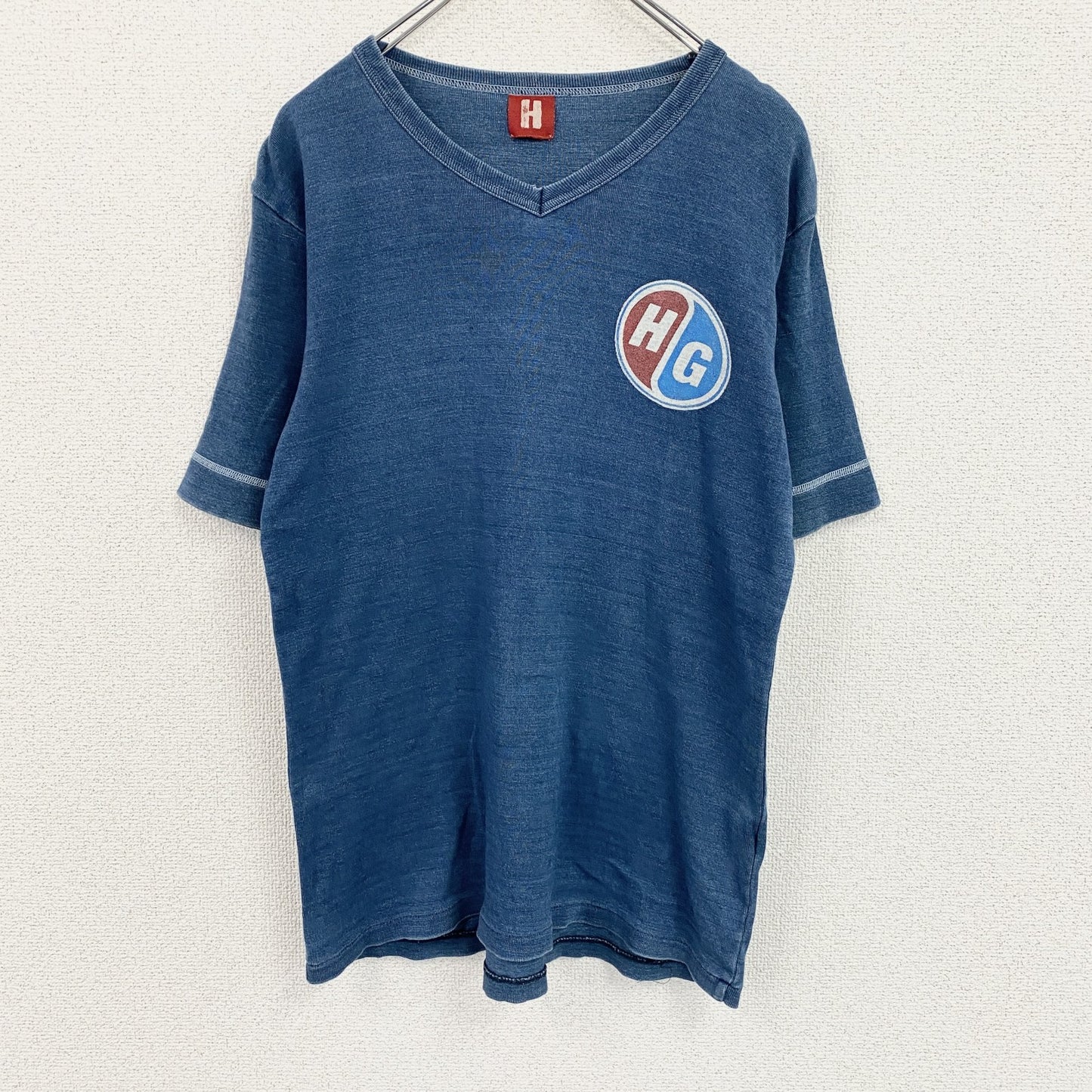 HYSTERIC GLAMOUR　ヒステリックグラマー　半袖プリントTシャツ　紺　ネイビー　