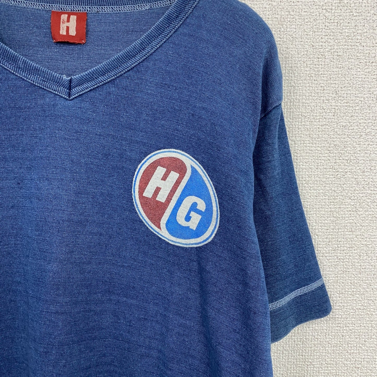 HYSTERIC GLAMOUR　ヒステリックグラマー　半袖プリントTシャツ　紺　ネイビー　