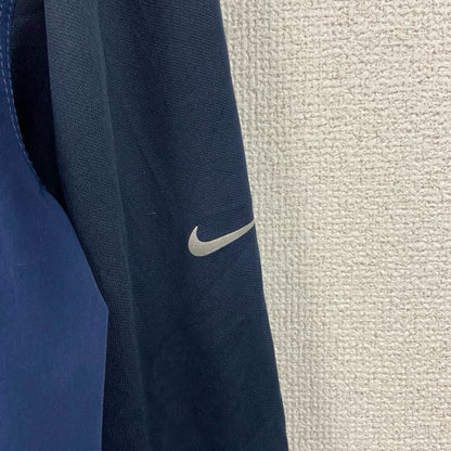 古着 used　NIKE　ナイキ　プルオーバージャケット　ハーフジップ　企業ロゴ　紺　ネイビー　Lサイズ