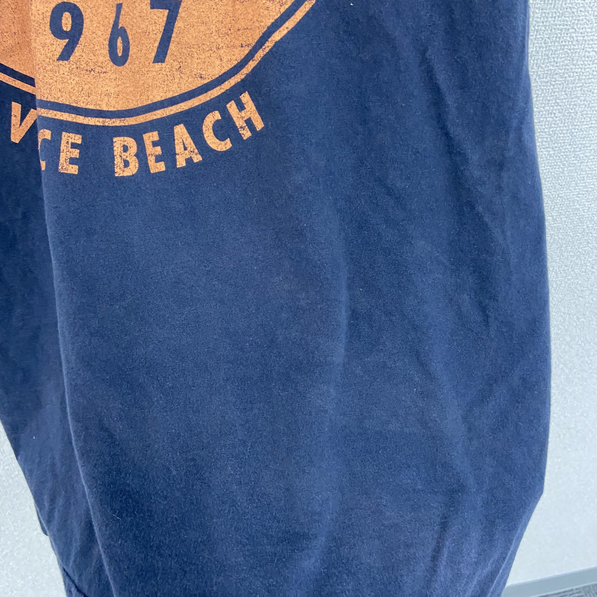 CASUAL　半袖プリントTシャツ　紺　ネイビー　3XLサイズ　古着