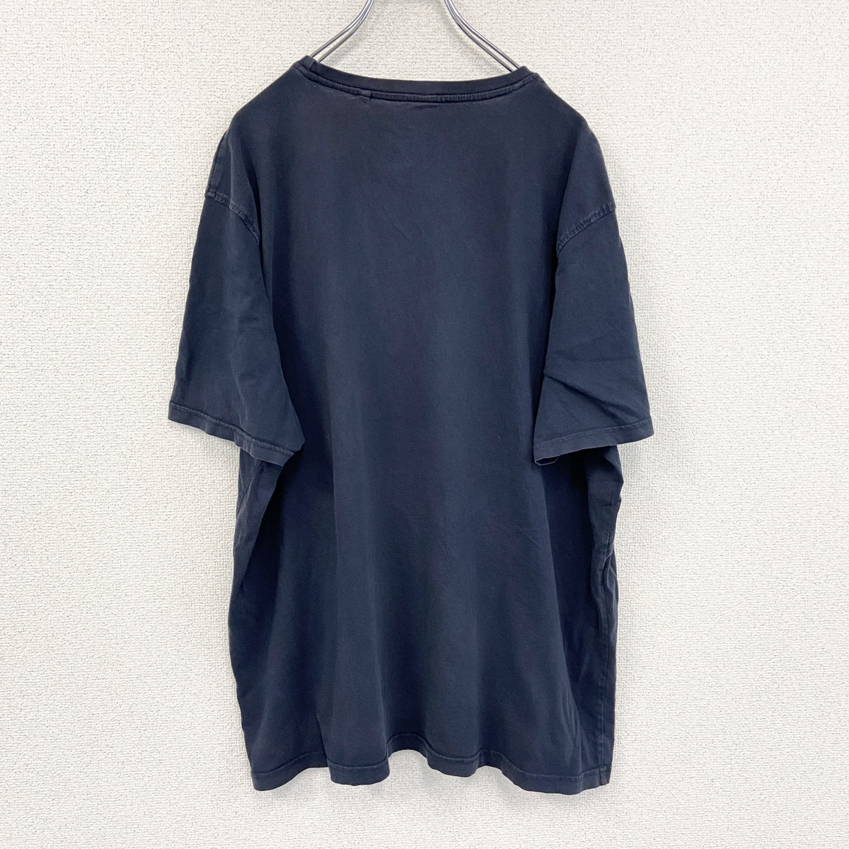 CASUAL　半袖プリントTシャツ　紺　ネイビー　3XLサイズ　古着