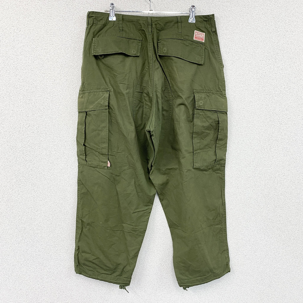 HINSON　ヒンソン　カーゴパンツ　ジップフライ　カーキ　Mサイズ　古着