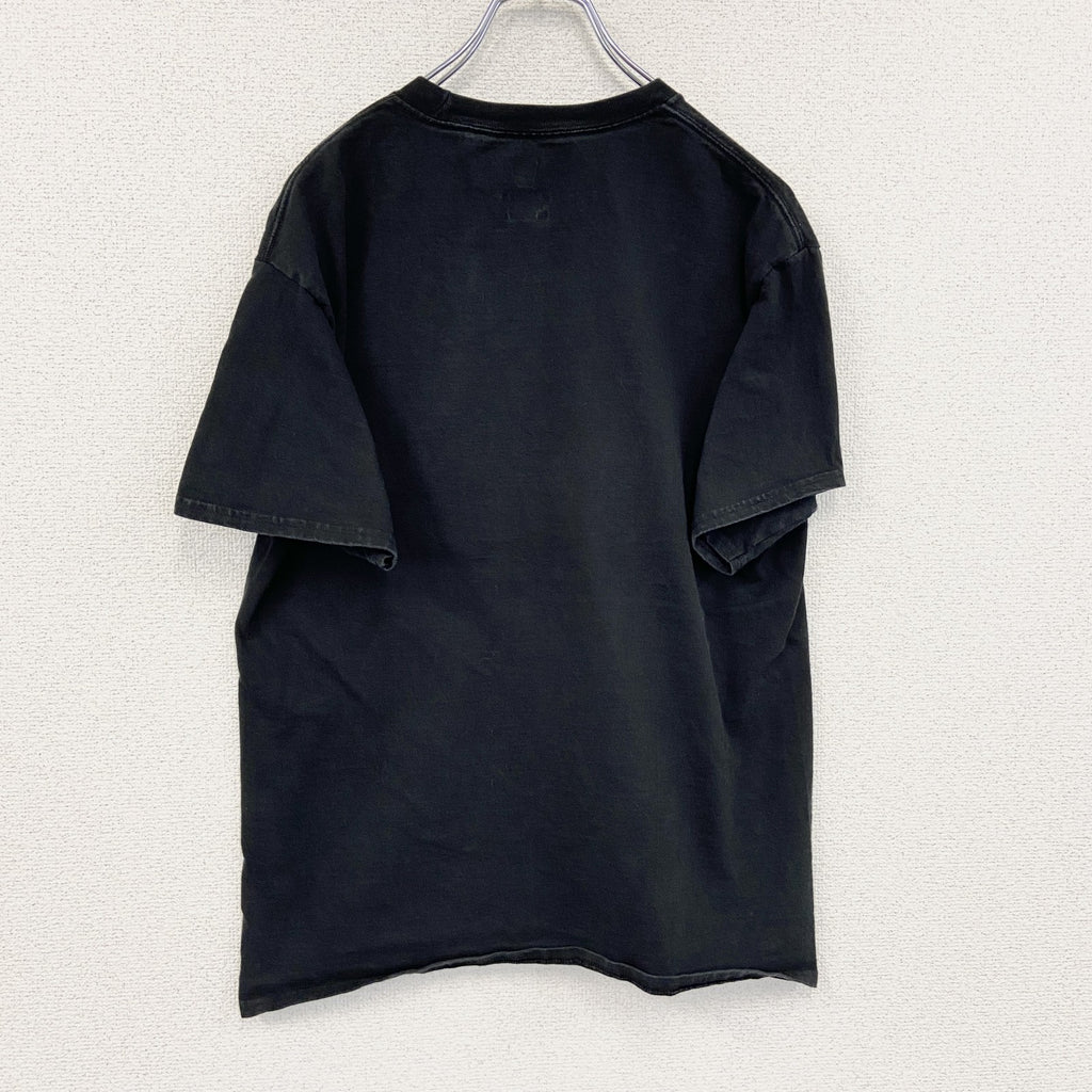 Hanes　ヘインズ　半袖プリントバンドTシャツ　Medina Mud Band　黒　ブラック　Mサイズ　古着