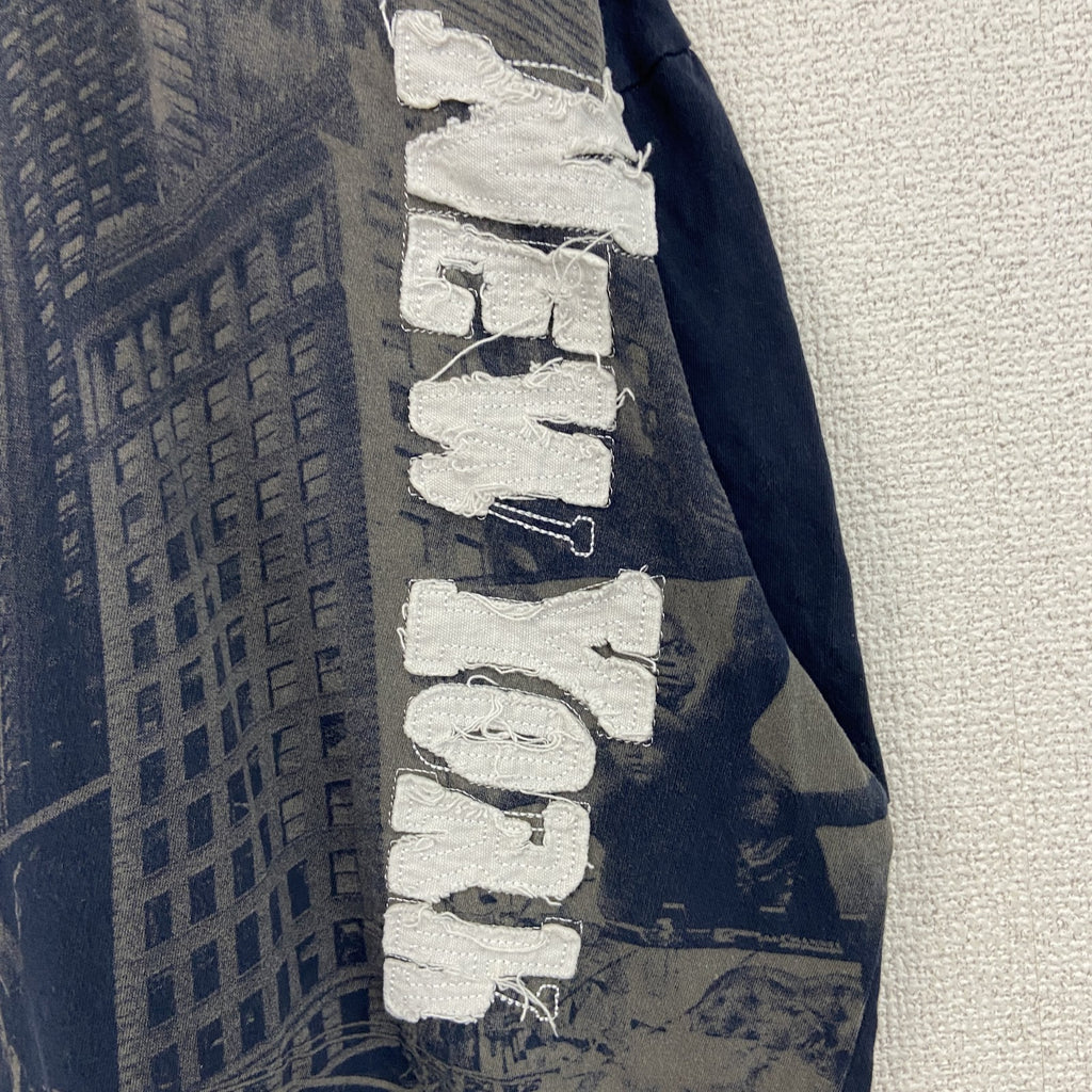 ROBIN RUTH　半袖プリントTシャツ　NEW YORK　紺　ネイビー　Lサイズ　古着