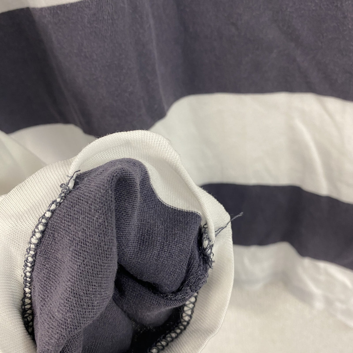 DENIM＆SUPPLY RALPH LAUREN　デニム＆サプライ ラルフローレン　長袖Tシャツ/ロンT　ボーダー　紺　ネイビー　白　ホワイト　Sサイズ　古着
