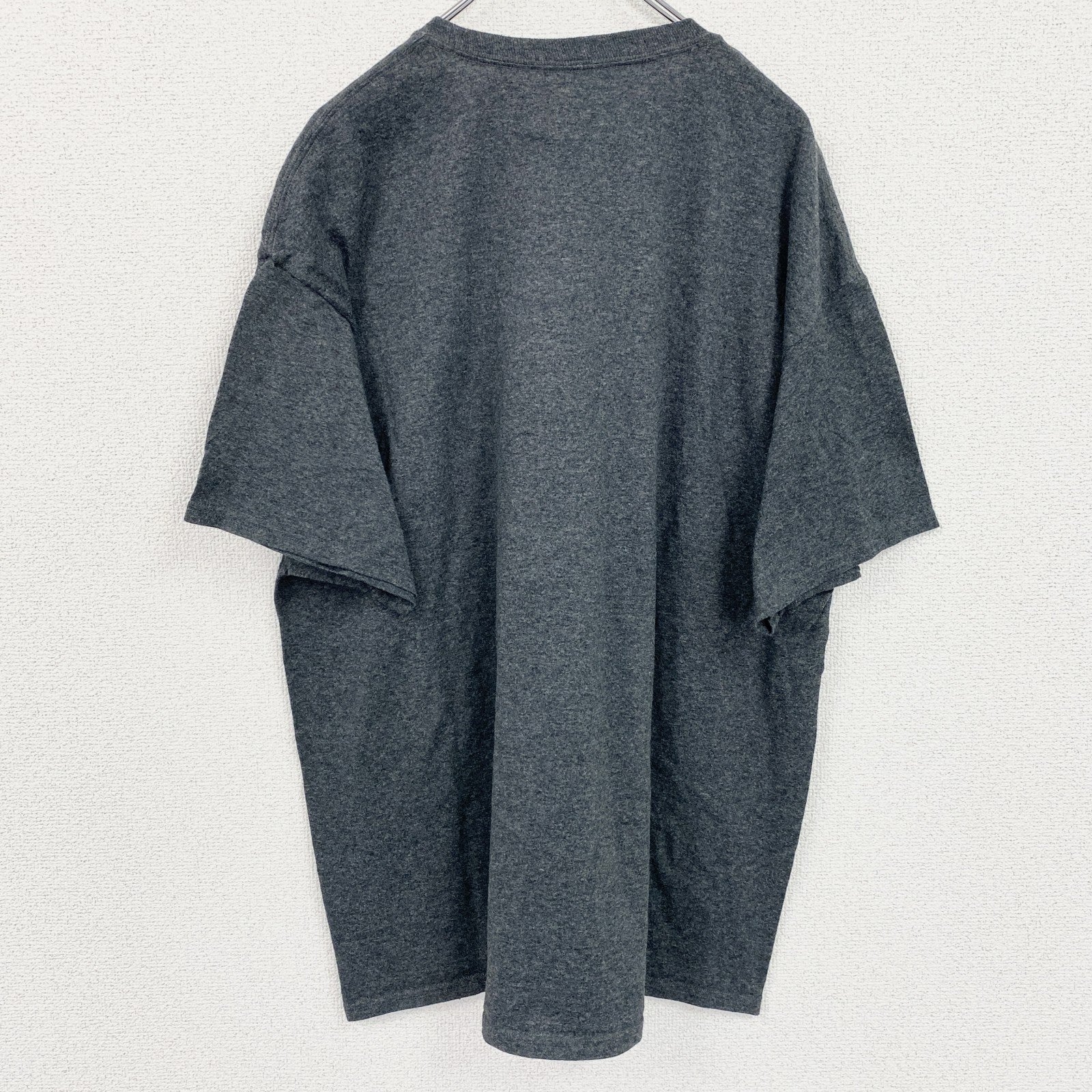 champion　チャンピオン　半袖プリントクルーネックTシャツ　ラクロス　スポーツ　グレー　灰色　XLサイズ　古着