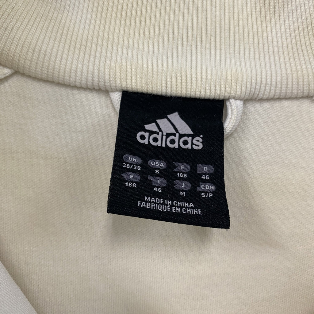 00s　adidas　アディダス　トラックジャケット/ジャージ　白　ホワイト　Mサイズ　古着