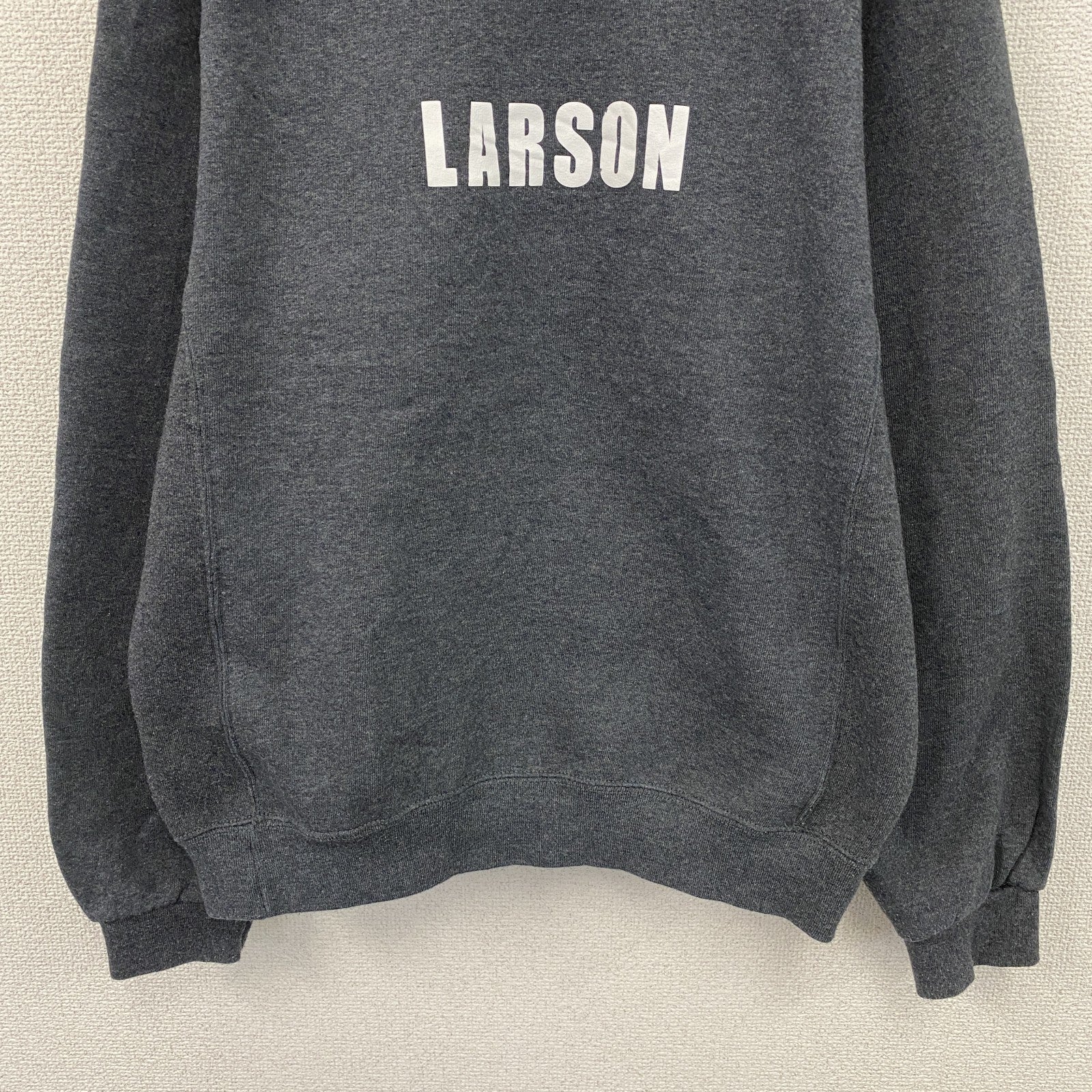 00s　RUSSELL　ラッセル　スウェットパーカー/フーディー　前V　クロスカントリー　ヴィンテージ　ダークグレー　Mサイズ　古着