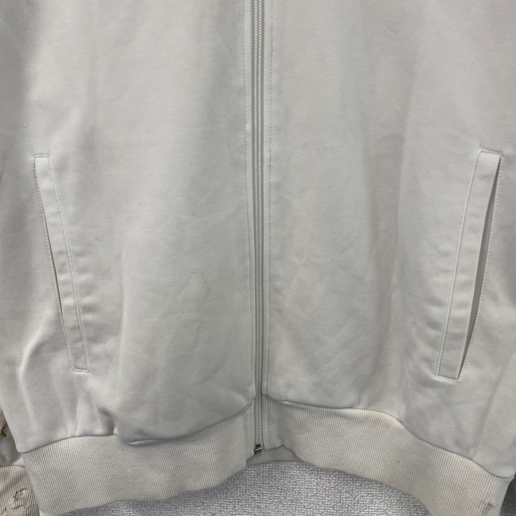 00s　adidas　アディダス　トラックジャケット/ジャージ　白　ホワイト　Mサイズ　古着