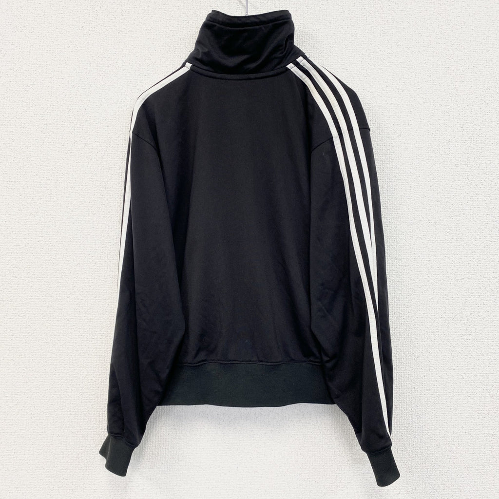 90s　adidas　アディダス　長袖トラックジャケット　フルジップジャージ　ヴィンテージ　黒　ブラック　Mサイズ　古着