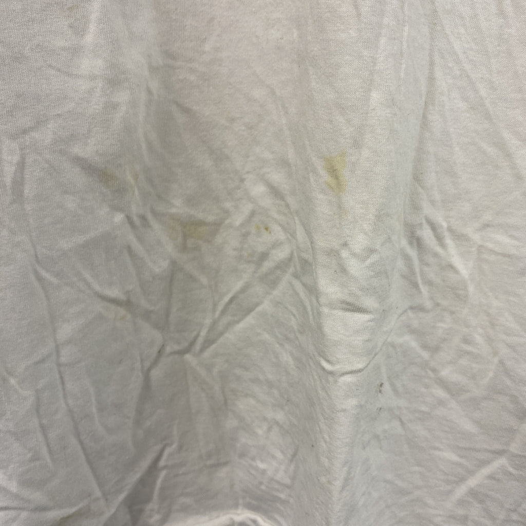 Hanes　ヘインズ　半袖プリントTシャツ　シングルステッチ　ヴィンテージ　白　ホワイト　Lサイズ カットソー メンズ コットン 古着