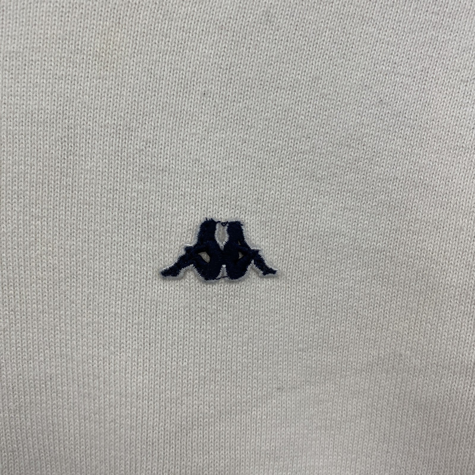Kappa　カッパ　コットンニットセーター　白　ホワイト　Lサイズ　古着