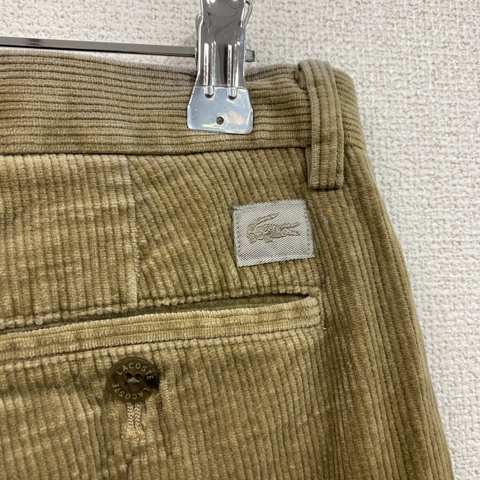 LACOSTE　ラコステ　コーデュロイパンツ　茶色　ブラウン　85サイズ　古着