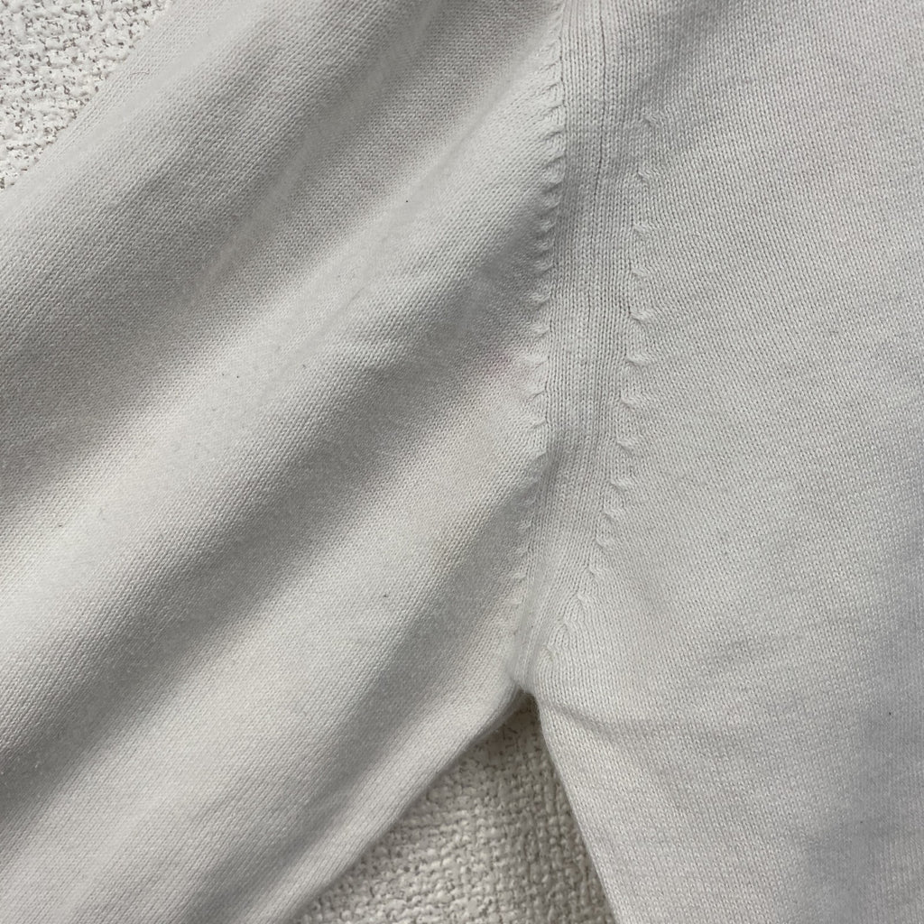 Kappa　カッパ　コットンニットセーター　白　ホワイト　Lサイズ　古着