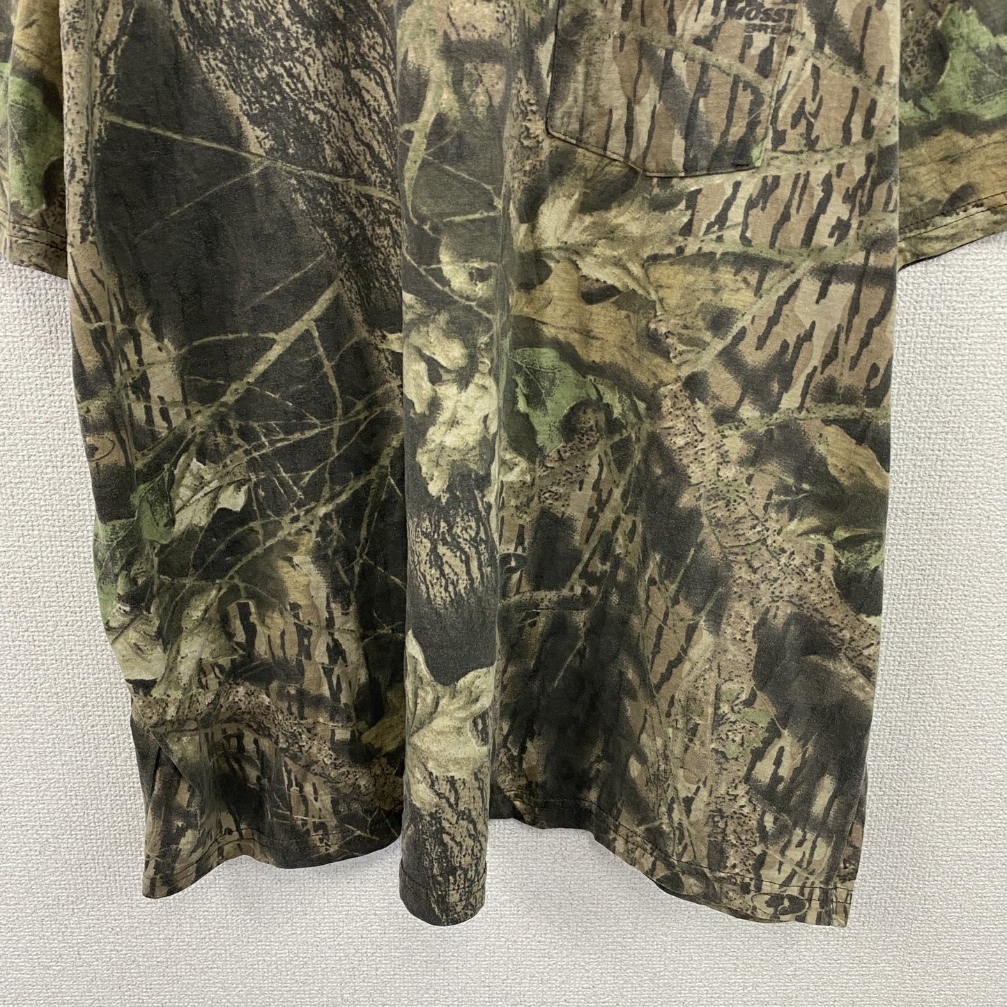 ～00s　MOSSY OAK　半袖プリントTシャツ　ポケットTシャツ　ヴィンテージ　リアルツリー　カモフラ柄　カーキ　