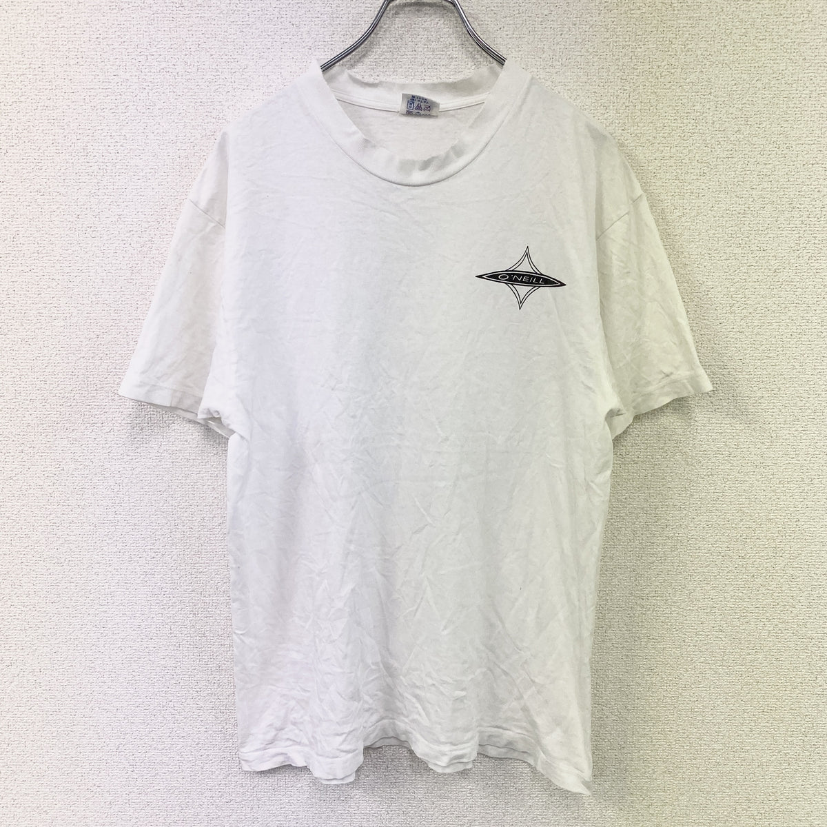O'NEILL　オニール　半袖プリントTシャツ　白　ホワイト　Lサイズ　古着