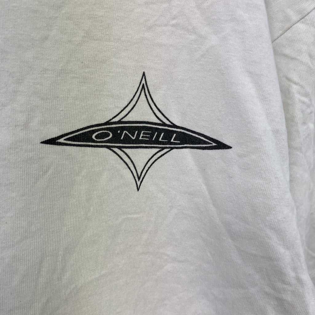 O'NEILL　オニール　半袖プリントTシャツ　白　ホワイト　Lサイズ　古着
