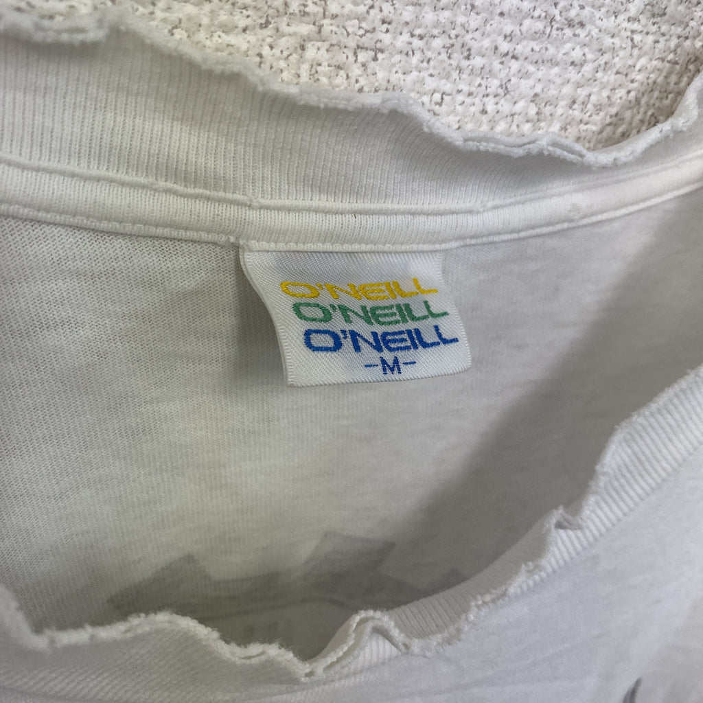 O'NEILL　オニール　半袖プリントTシャツ　白　ホワイト　Lサイズ　古着