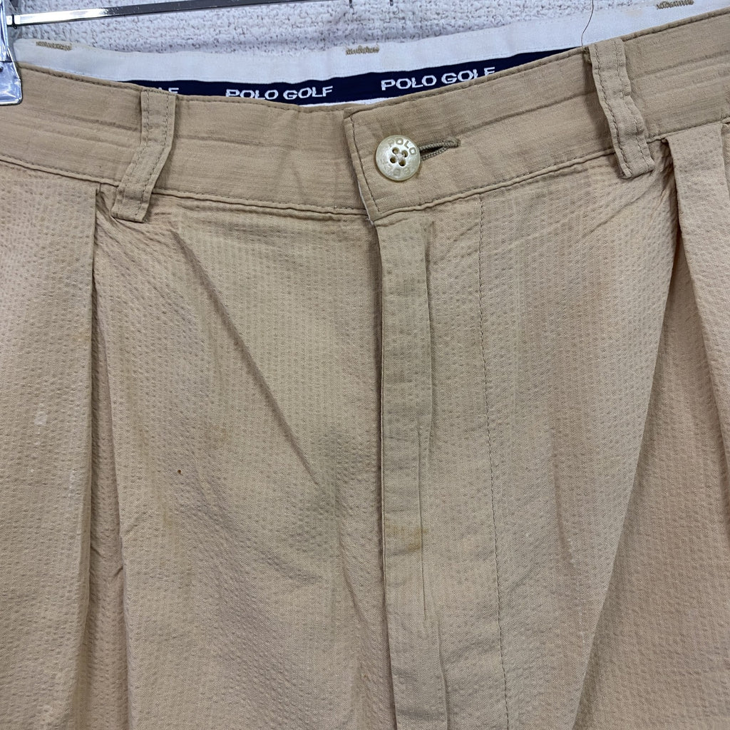 POLO GOLF　ポロゴルフ　ラルフローレン　ハーフパンツ/ショートパンツ　ベージュ　34サイズ　古着