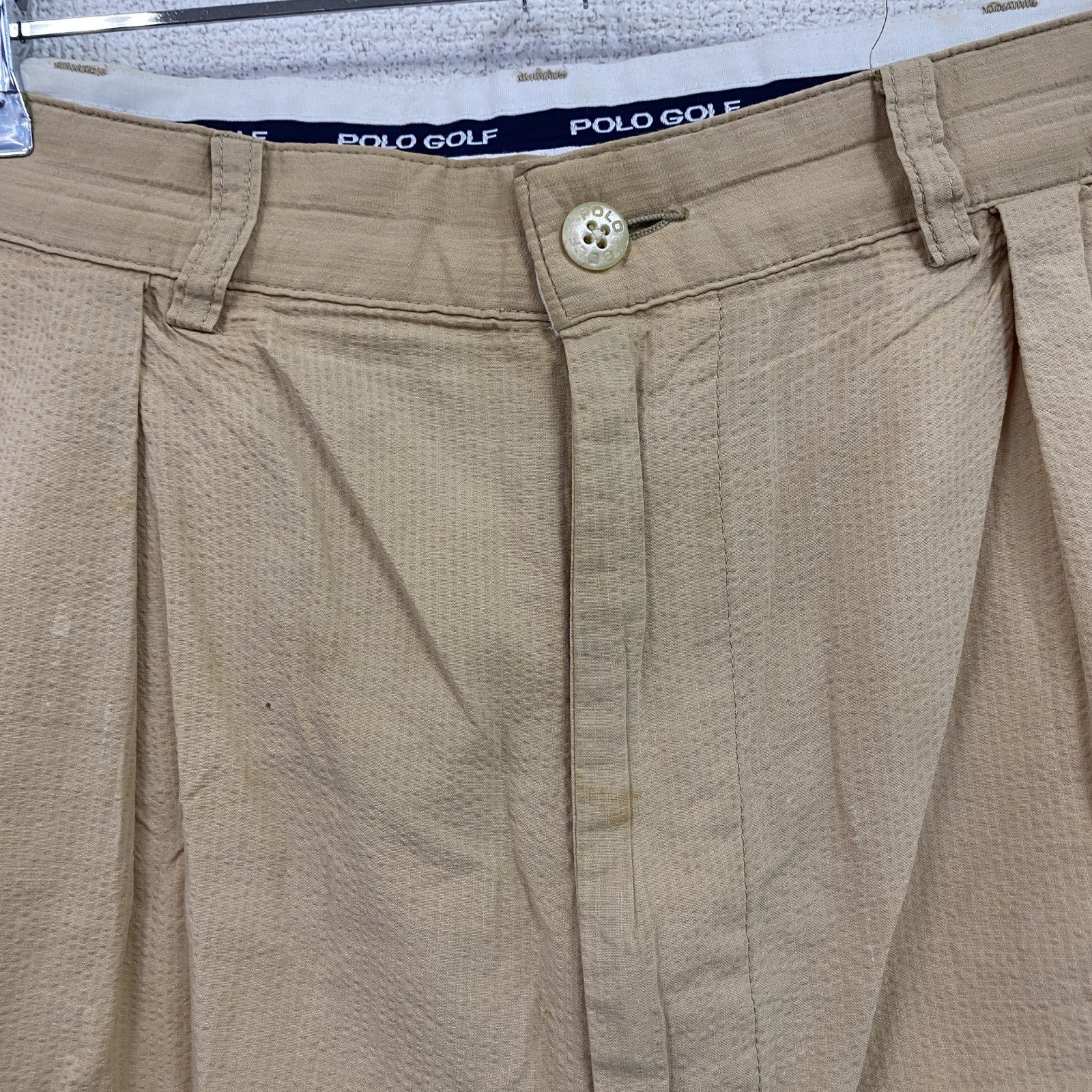 POLO GOLF　ポロゴルフ　ラルフローレン　ハーフパンツ/ショートパンツ　ベージュ　34サイズ　古着